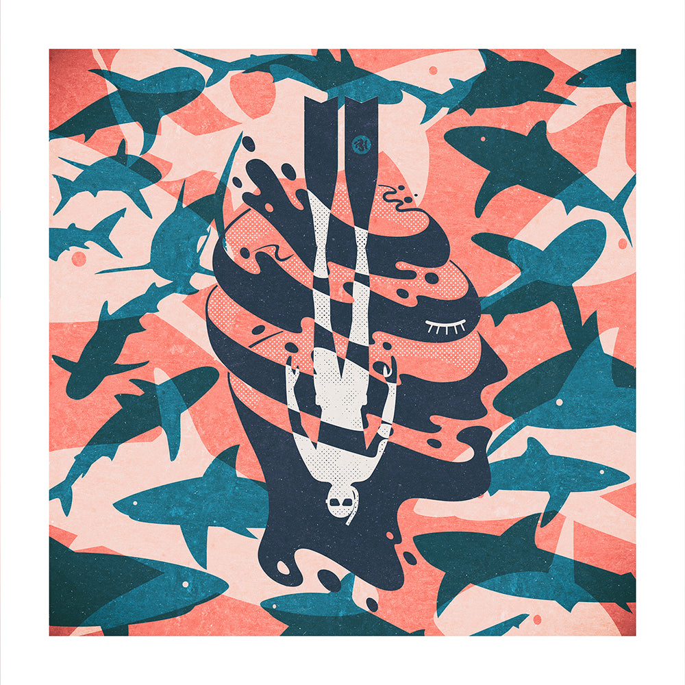 HEAD DIVE ART PRINT