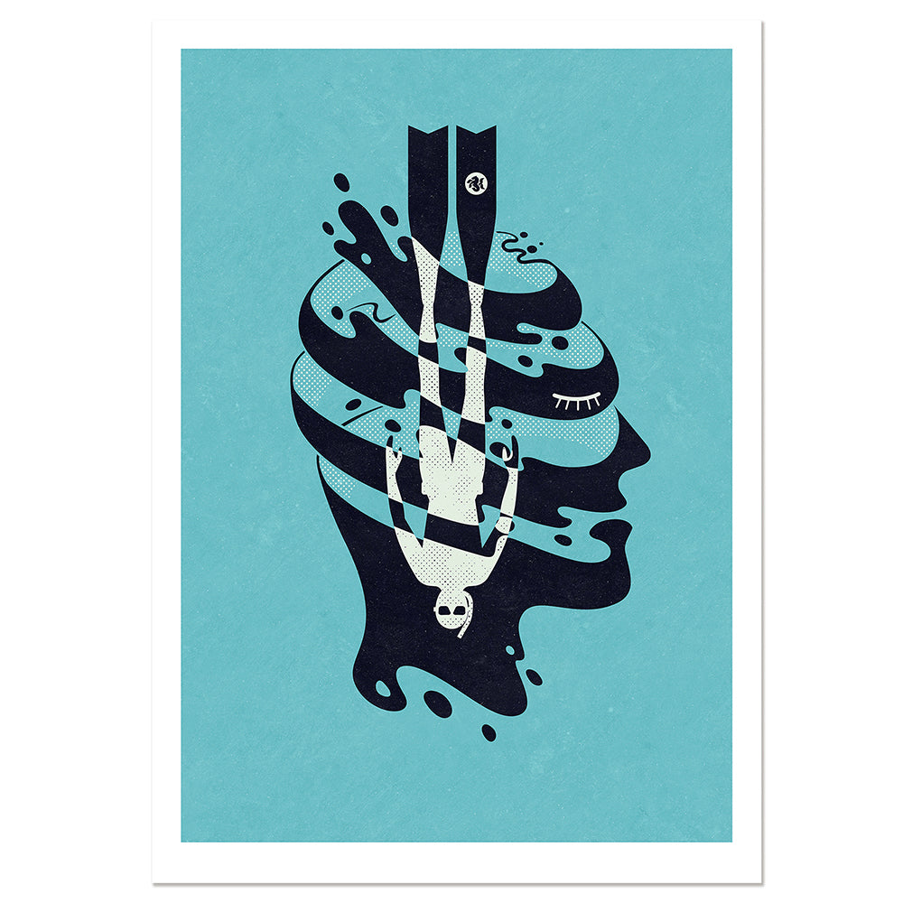 HEAD DIVE 2 ART PRINT