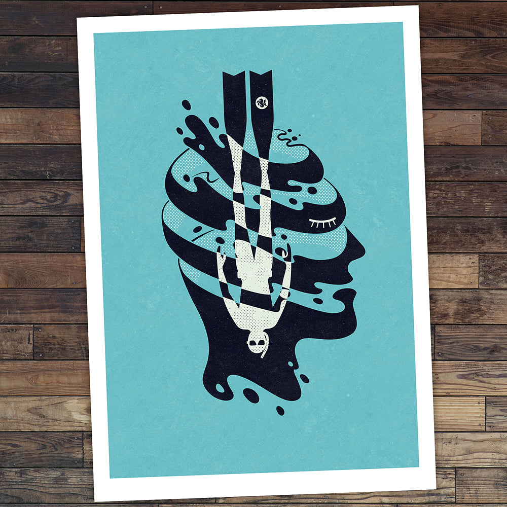HEAD DIVE 2 ART PRINT
