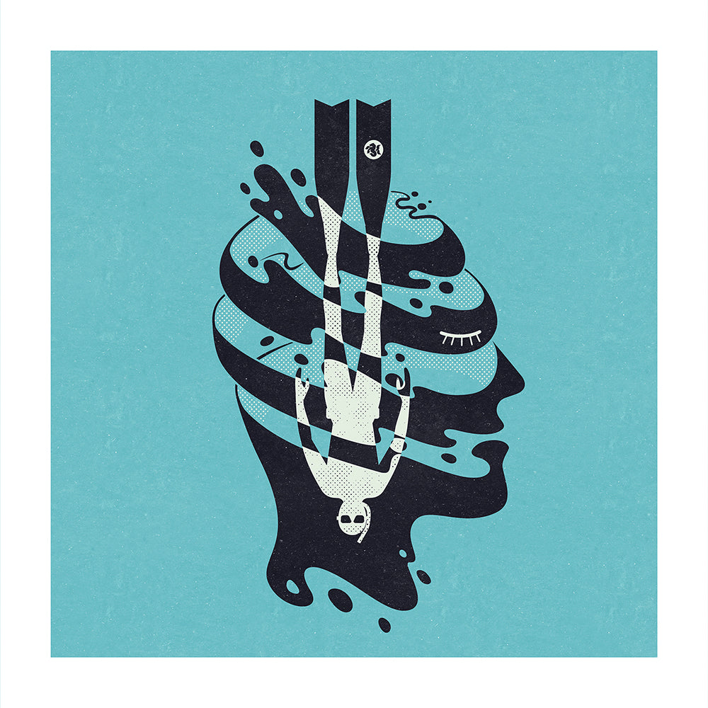 HEAD DIVE 2 ART PRINT