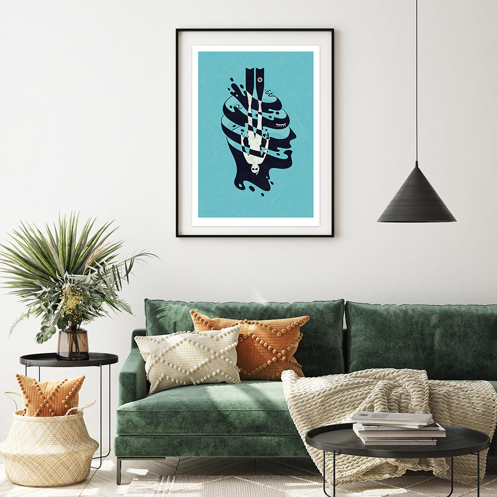HEAD DIVE 2 ART PRINT