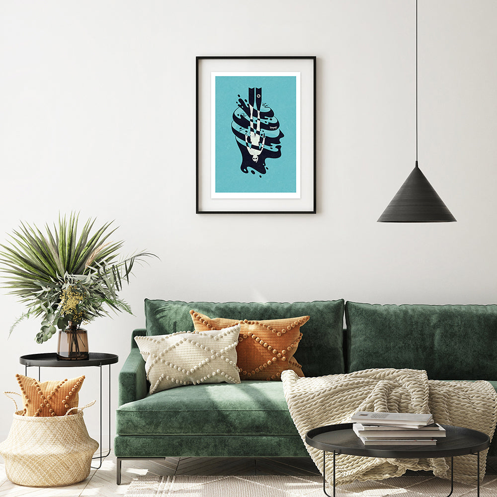 HEAD DIVE 2 ART PRINT