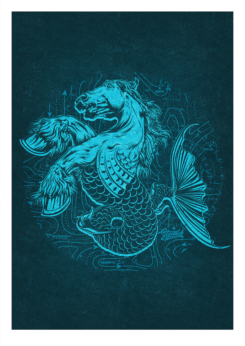 SEA STALLION ART PRINT