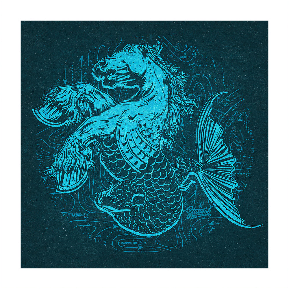 SEA STALLION ART PRINT